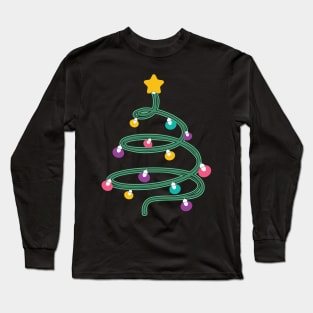 Christmas light christmas tree Long Sleeve T-Shirt